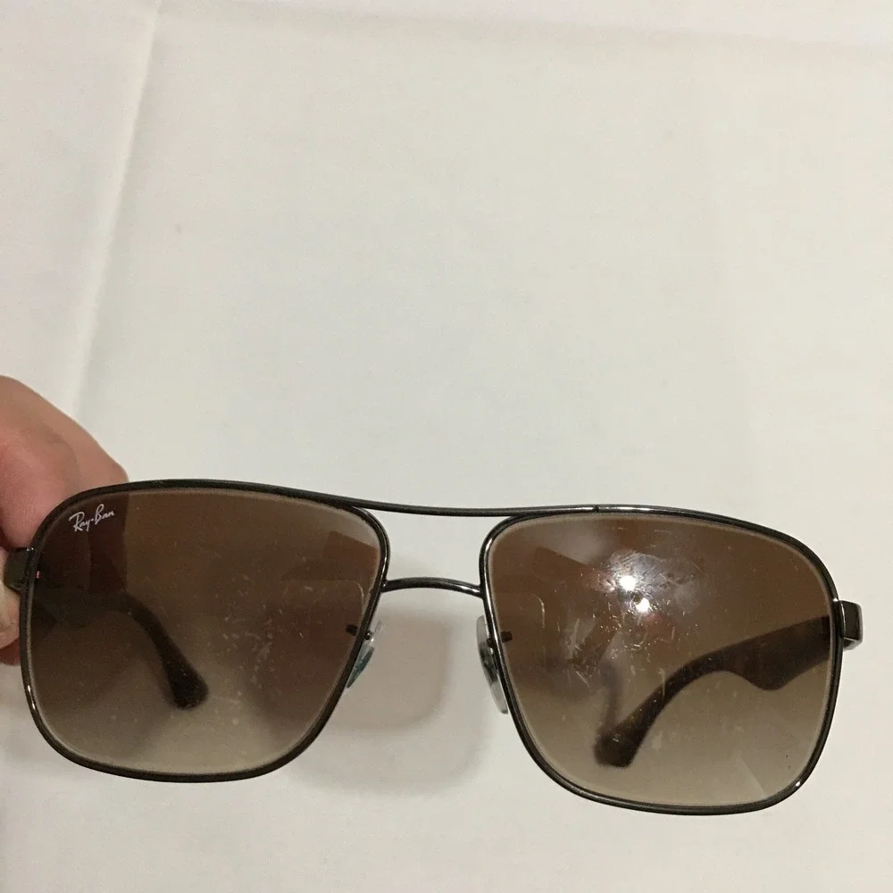 Ray-Ban RB3516 Polished Gunmetal Brown Sunglasses 004/13 Italy Frame Only